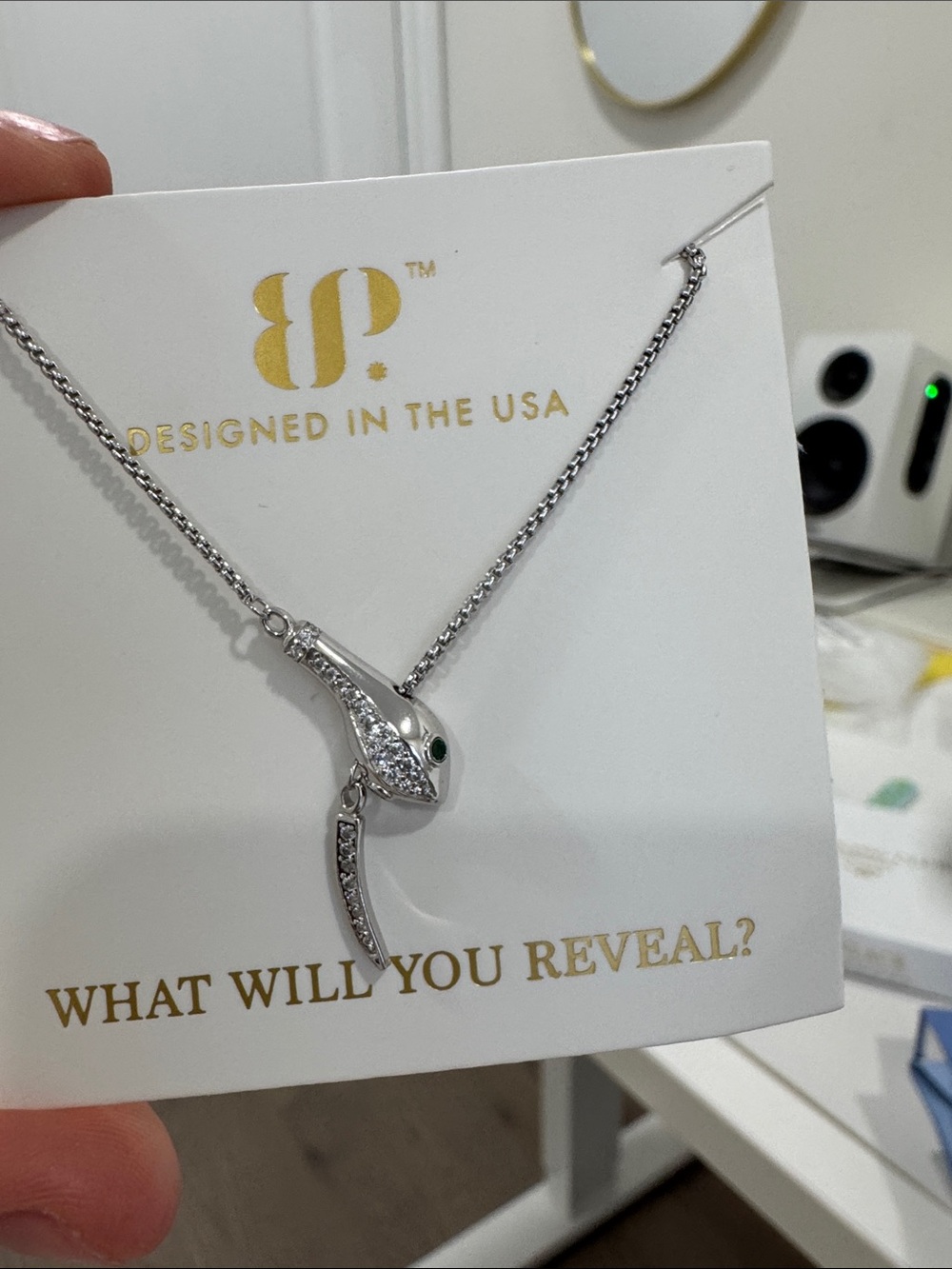 Bomb Party Sterling Club Necklace Snake